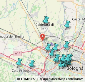 Mappa Via Bizzari L, 40012 Bargellino BO, Italia (5.076)