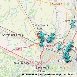 Mappa Via Bizzari L, 40012 Bargellino BO, Italia (4.83688)