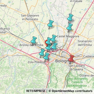 Mappa Via Bizzari L, 40012 Bargellino BO, Italia (5.55455)