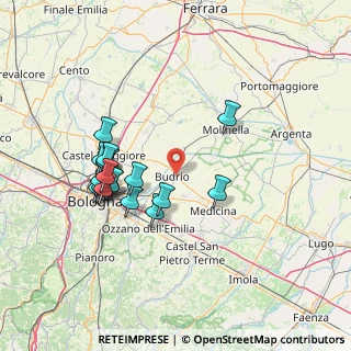 Mappa Via Fratelli Cervi, 40054 Budrio BO, Italia (14.05333)