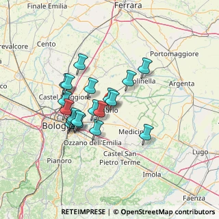 Mappa Via Fratelli Cervi, 40054 Budrio BO, Italia (11.609)
