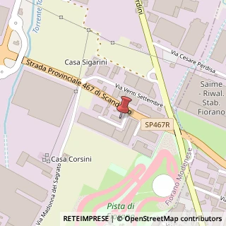 Mappa Via Insorti d'Ungheria, snc, 41042 Fiorano Modenese, Modena (Emilia Romagna)