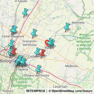 Mappa Via Caduti di Cefalonia, 40054 Budrio BO, Italia (10.6095)