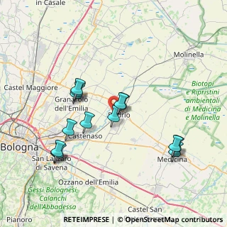 Mappa Via Caduti di Cefalonia, 40054 Budrio BO, Italia (7.62143)
