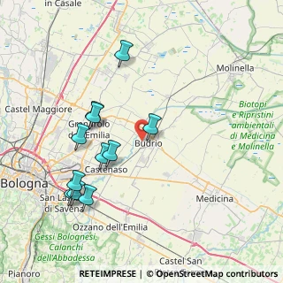 Mappa Via Caduti di Cefalonia, 40054 Budrio BO, Italia (8.14727)