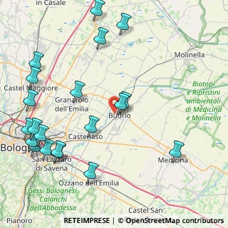 Mappa Via Caduti di Cefalonia, 40054 Budrio BO, Italia (10.9745)