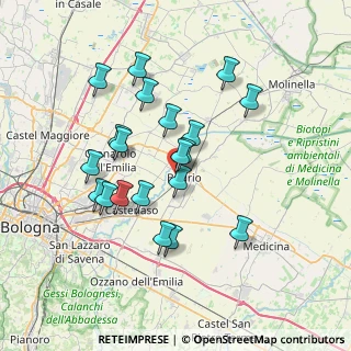 Mappa Via Caduti di Cefalonia, 40054 Budrio BO, Italia (6.6515)