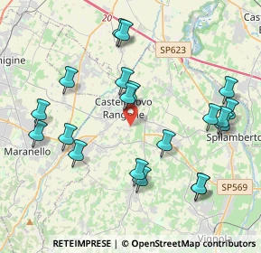 Mappa Via Gualinga, 41051 Castelnuovo Rangone MO, Italia (4.3695)