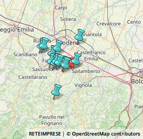 Mappa Via Gualinga, 41051 Castelnuovo Rangone MO, Italia (9.12571)