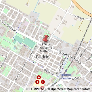 Mappa Piazza Giacomo Matteotti, 3, 40054 Budrio, Bologna (Emilia Romagna)