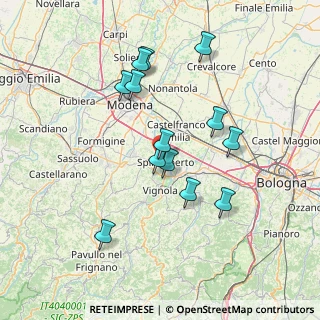Mappa Via Benvenuto Cellini, 41057 Spilamberto MO, Italia (13.71462)