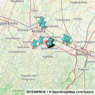 Mappa Via Benvenuto Cellini, 41057 Spilamberto MO, Italia (6.63)