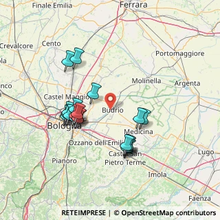 Mappa Via P. Clemente Bondioli, 40054 Budrio BO, Italia (13.9465)