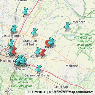 Mappa Via P. Clemente Bondioli, 40054 Budrio BO, Italia (10.583)