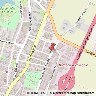 Mappa Via del Tuscolano, 28, 40128 Bologna, Bologna (Emilia Romagna)