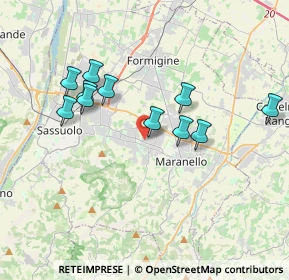 Mappa Via del Commercio, 41042 Fiorano Modenese MO, Italia (3.84583)