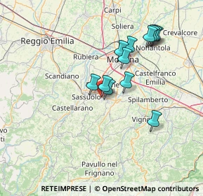 Mappa Via del Commercio, 41042 Fiorano Modenese MO, Italia (12.86083)