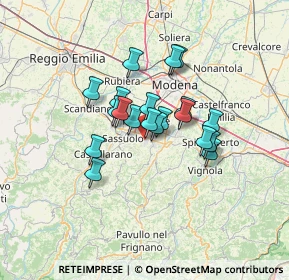 Mappa Via del Commercio, 41042 Fiorano Modenese MO, Italia (9.57)