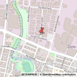 Mappa via del lavoro, 1, 41042 Fiorano Modenese, Modena (Emilia Romagna)