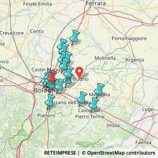 Mappa Via Clemente Bondioli, 40054 Budrio BO, Italia (12.66737)