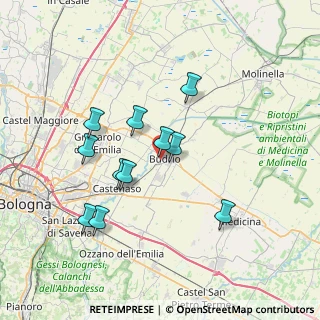 Mappa Via A. D'Ormea, 40054 Budrio BO, Italia (6.61909)
