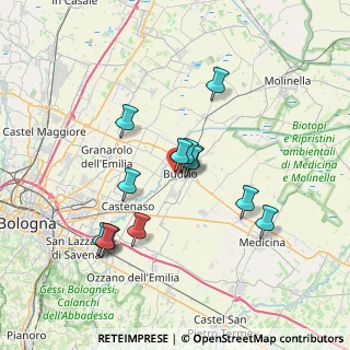 Mappa Via A. D'Ormea, 40054 Budrio BO, Italia (6.45308)