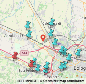 Mappa Via del Vivaio, 40132 Bologna BO, Italia (4.77059)