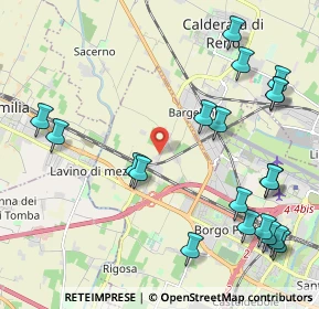 Mappa Via del Vivaio, 40132 Bologna BO, Italia (2.6785)