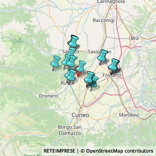 Mappa Via Vigne, 12020 Villafalletto CN, Italia (9.4455)