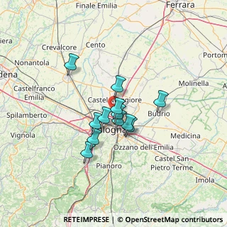 Mappa Via del Tuscolano, 40128 Bologna BO, Italia (9.20167)