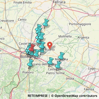 Mappa Via E. Zanardi, 40054 Budrio BO, Italia (13.02737)