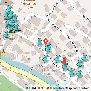 Mappa Via Trento, 16013 Campo Ligure GE, Italia (0.08846)