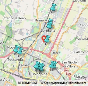 Mappa Via Roncaglio, 40128 Bologna BO, Italia (2.21917)