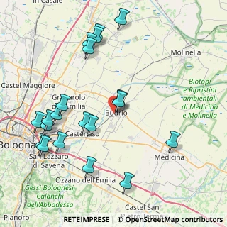 Mappa Via Solmi, 40054 Budrio BO, Italia (9.4325)
