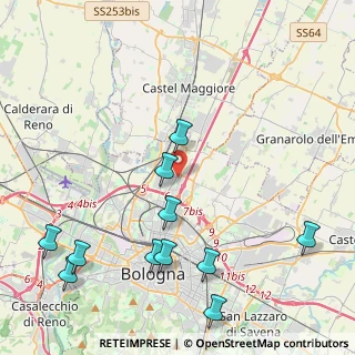 Mappa Via Filippo Benizzi, 40128 Bologna BO, Italia (5.23182)