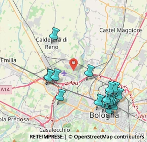 Mappa Via Papa Giovanni XXIII, 40012 Calderara di Reno BO, Italia (4.59)