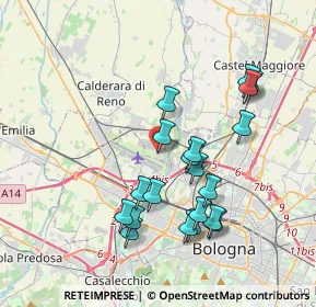 Mappa Via Papa Giovanni XXIII, 40012 Calderara di Reno BO, Italia (3.7015)