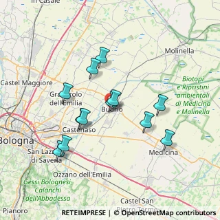 Mappa Via Achille Grandi, 40054 Budrio BO, Italia (6.67917)