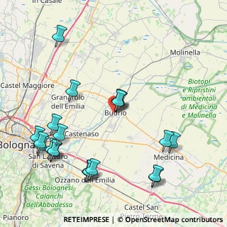 Mappa Via Achille Grandi, 40054 Budrio BO, Italia (9.9345)