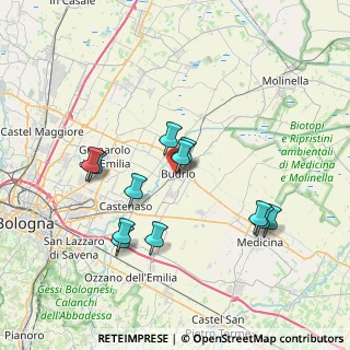 Mappa Via Achille Grandi, 40054 Budrio BO, Italia (7.08583)