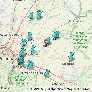 Mappa Via A. Gramsci, 40054 Budrio BO, Italia (9.479)