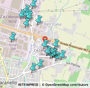 Mappa Via Sicilia, 41053 Maranello MO, Italia (0.5055)