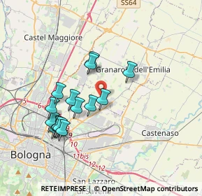 Mappa Via Giovanni Xxiii, 40057 Granarolo dell'Emilia BO, Italia (3.44533)