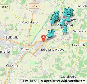 Mappa Via del Lavoro, 41014 Castelvetro di Modena MO, Italia (2.07857)