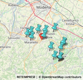 Mappa Via del Lavoro, 41014 Castelvetro di Modena MO, Italia (6.67438)