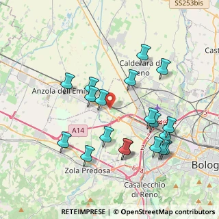 Mappa Via Alessandro Tassoni, 40132 Bologna BO, Italia (3.94421)
