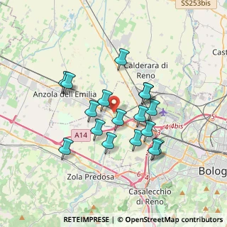 Mappa Via Alessandro Tassoni, 40132 Bologna BO, Italia (3.09353)