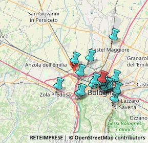 Mappa SP di Crevalcore, 40132 Bologna BO, Italia (6.7495)