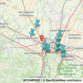 Mappa Strada Provinciale di Crevalcore, 40132 Bologna BO, Italia (6.80333)