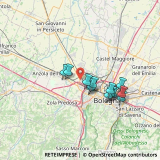 Mappa Strada Provinciale di Crevalcore, 40132 Bologna BO, Italia (6.16385)